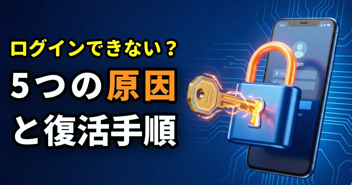 ログインできない？